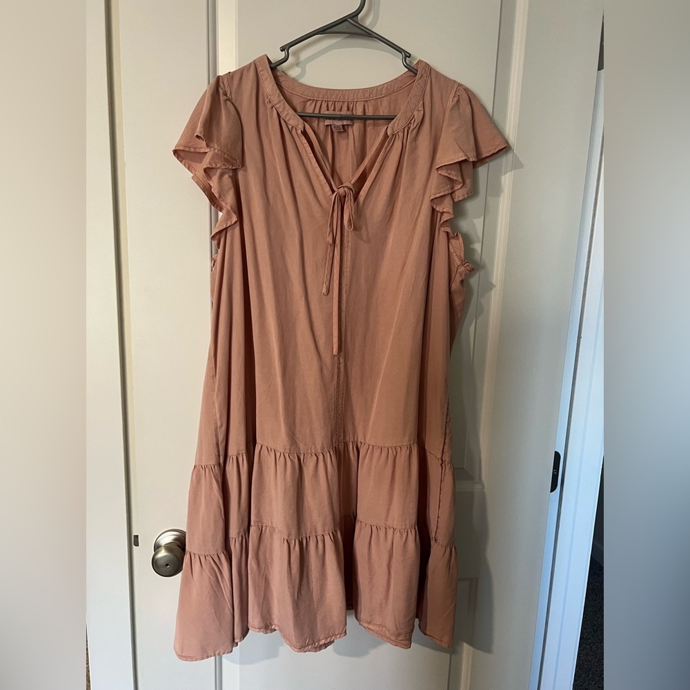 Knox Rose Pink Ruffle Sleeve Dress